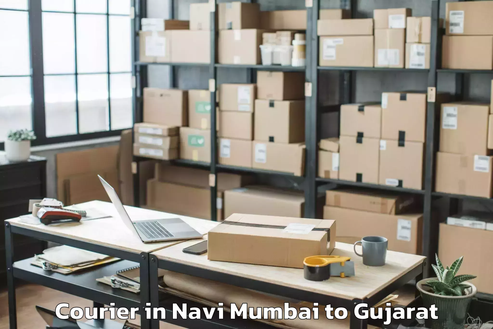 Trusted Navi Mumbai to Vejalpur Courier